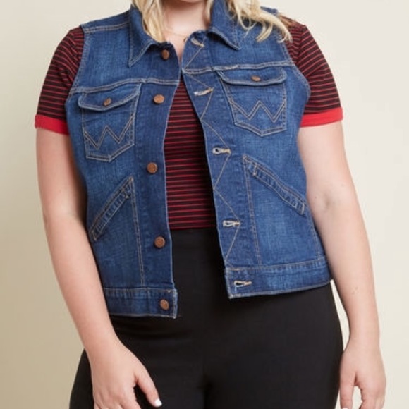 Modcloth Jackets & Blazers - Modcloth x Wrangler denim vest